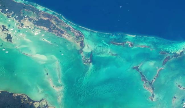 Barriera corallina, incredibile dallo spazio