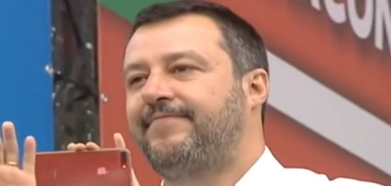 Matteo Salvini a Carpi preannuncia la vittoria della Lega alle regionali