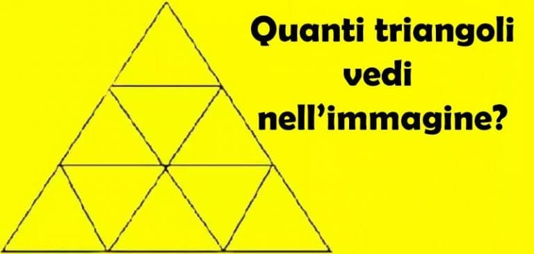 Quanti triangoli ci sono nell’immagine?