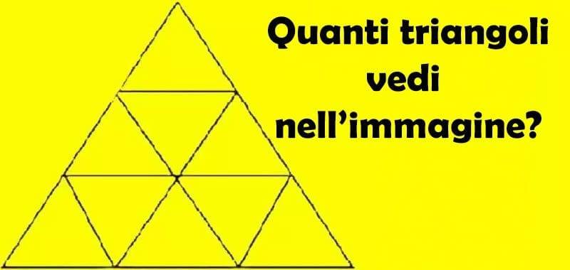 Quanti Triangoli Sapete Individuare Nella Figura Seguente Quanti triangoli ci sono nell'immagine? | veb.it