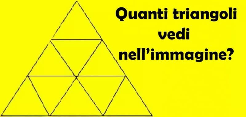 Quanti triangoli ci sono ne immagine