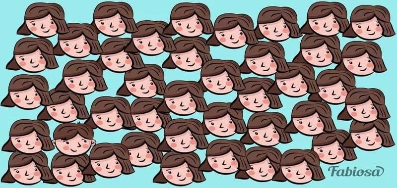 Riesci a trovare il ragazzo tra i volti femminili