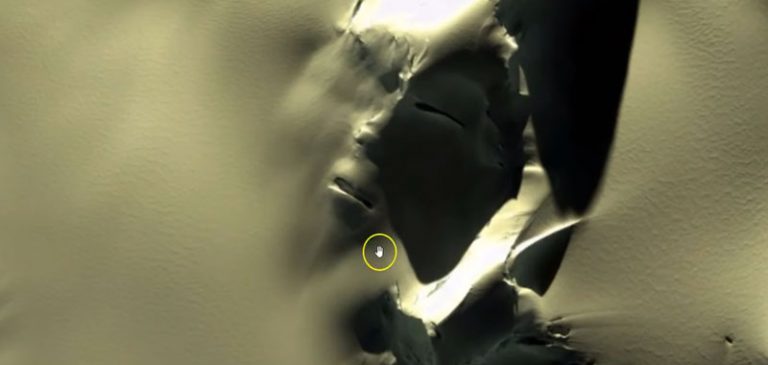 Il volto di Marte, compare misteriosamente in Antartide