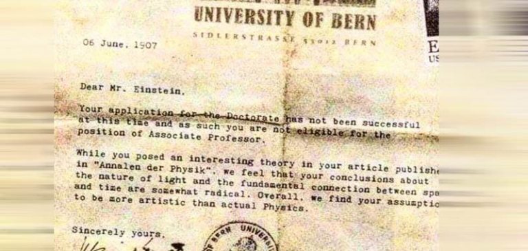 Albert Einstein: critiche su lettera del professore che lo aveva respinto