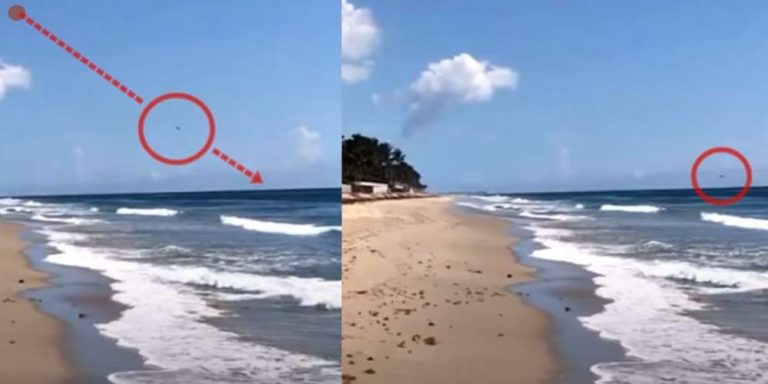 Florida: Strano oggetto ad alta velocità entra in acqua