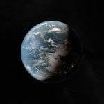 La Terra meno splendente dallo spazio