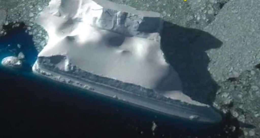 Una nave misteriosa trovata nei ghiacci de artico