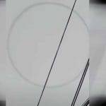 Un cerchio perfetto appare nei cieli de India