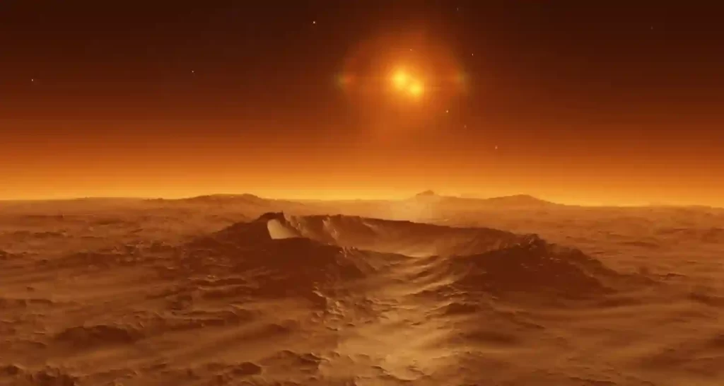 uno strano alone su Marte un fenomeno unico