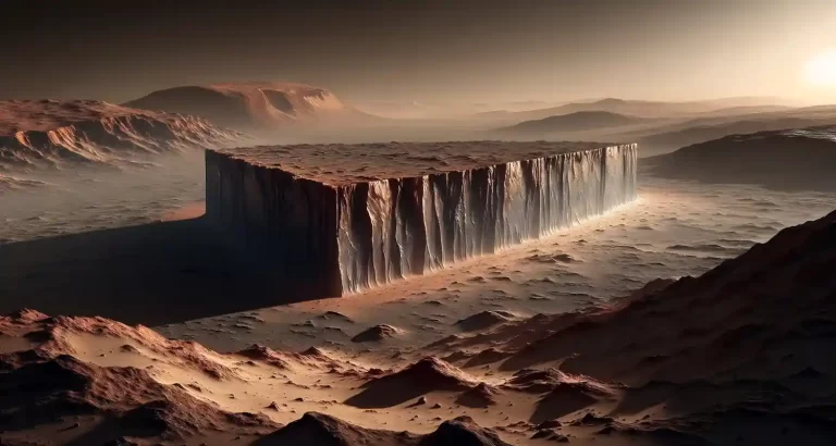 Che cos’è quel muro su Marte?