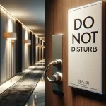 Attenzione ad esporre il cartello Non Disturbare in una camera di albergo