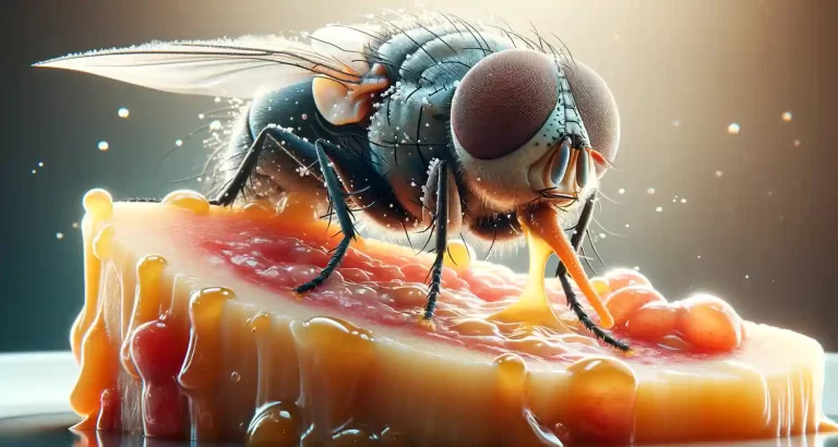 Hai mai visto che fanno le mosche quando si posano sul nostro cibo?