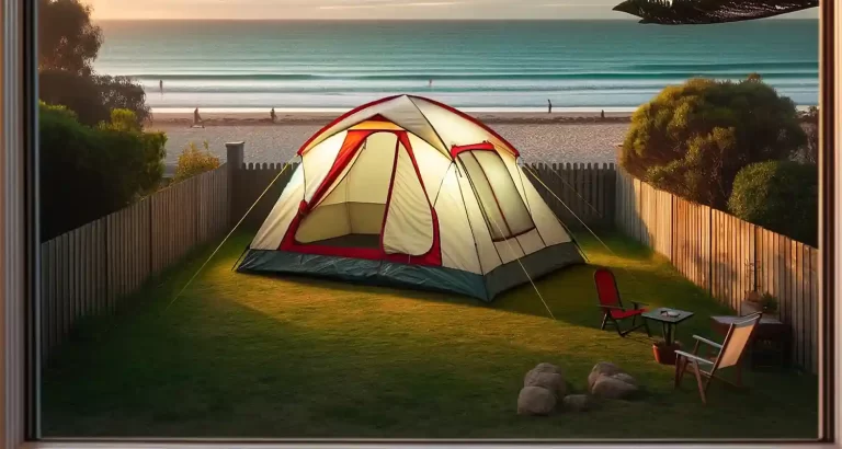 Affitta la tenda messa in giardino, costo: 120 euro a settimana