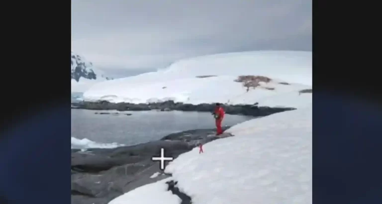 La misteriosa figura ripresa al Polo Sud da Google Street View