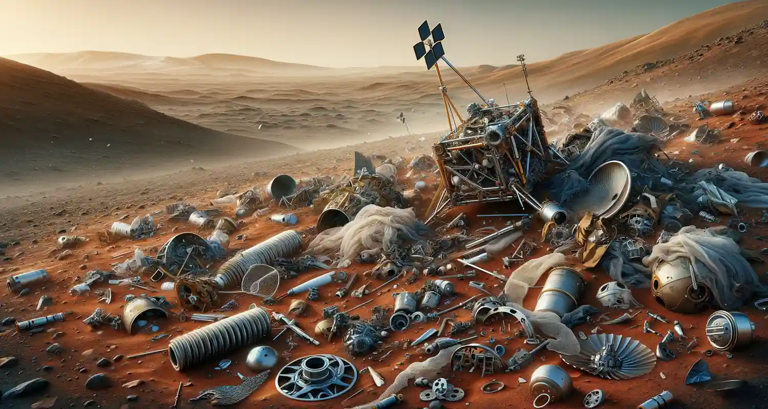 Marte si sta gia riempiendo dei nostri rifiuti