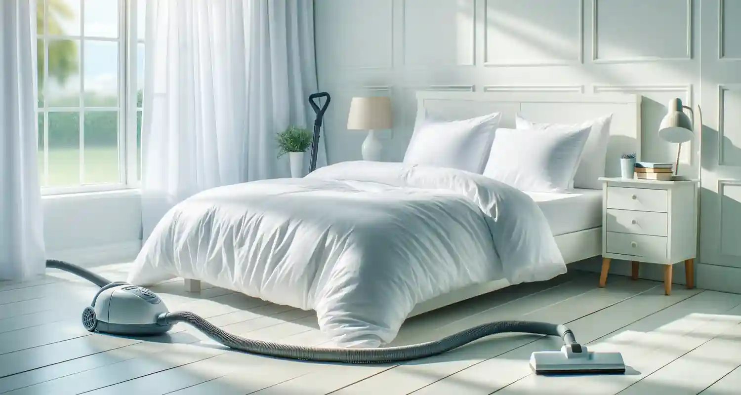 Gonna Letto Arricciata Con Angoli Aperti SHOPBEDDING – Letto Matrimoniale Pieno, Goccia 21 Pollici, Colore Bianco – Tessuto Misto Cotone