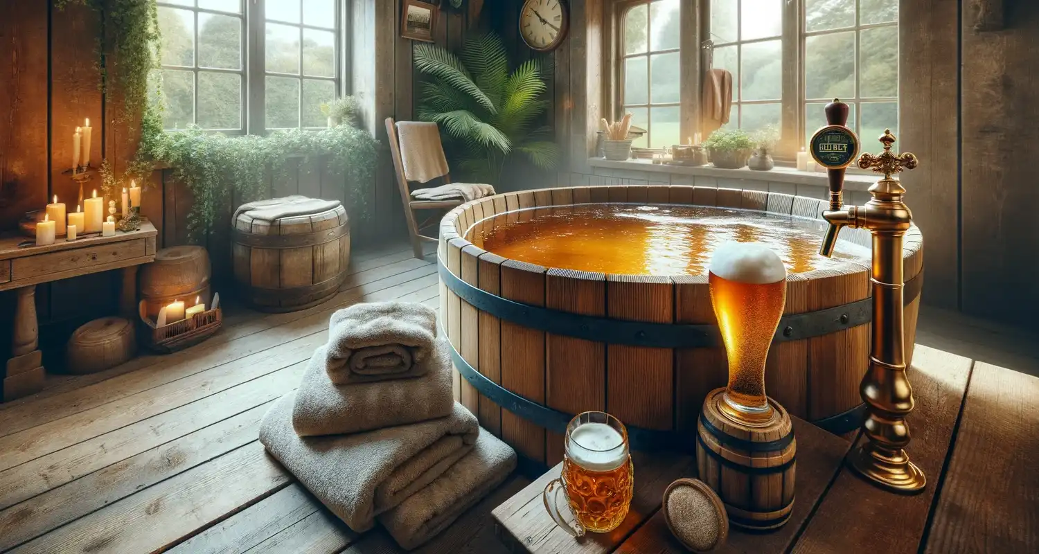 Nascono le birrerie termali un bagno rilassante nella birra alla spina