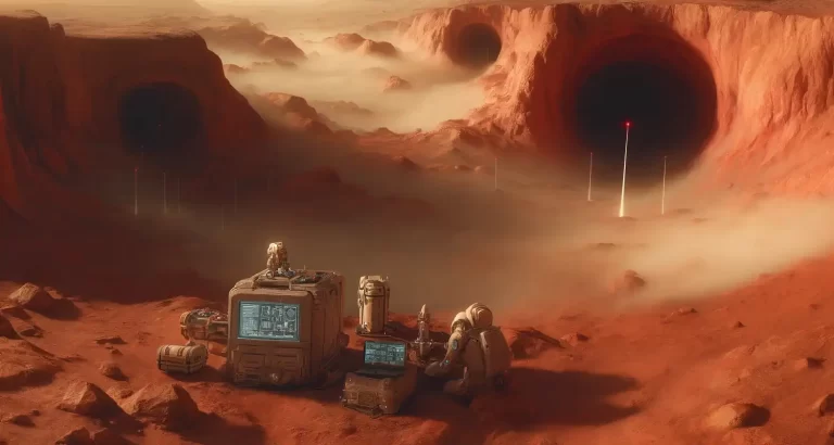 Marte ha una struttura di grotte dove potrebbero vivere civiltà aliene