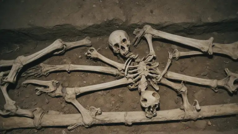 Croazia tomba di vampiro decapitato e capovolto