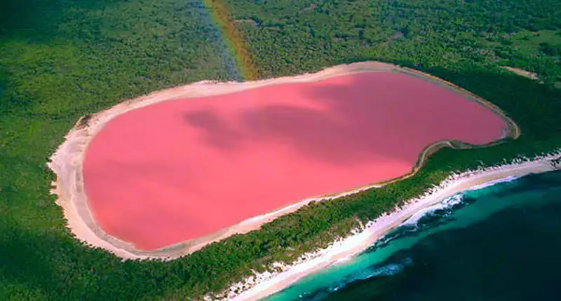 Il Fascino Soprannaturale del Lago Hillier in Australia