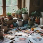 Scrivania in disordine Potrebbe essere il segreto della creatività