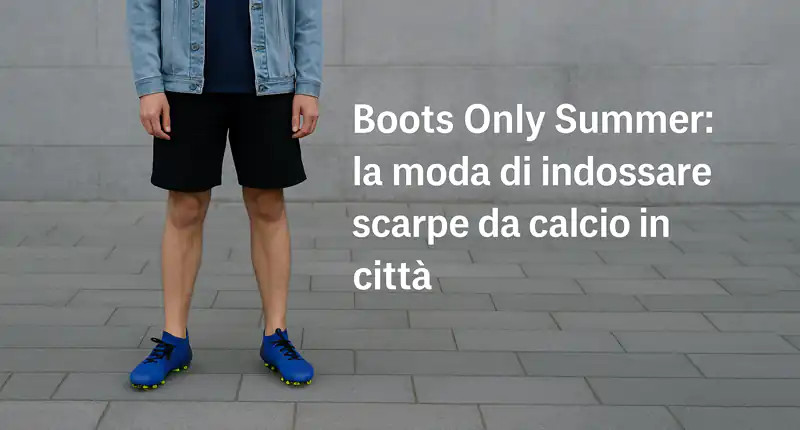 BootsOnlySummer la moda virale delle scarpe da calcio indossate in città che preoccupa gli esperti