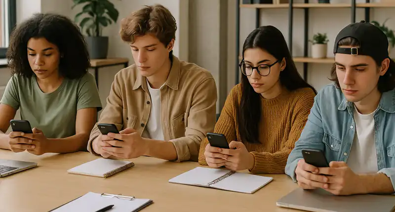 Generazione Z al lavoro 1 su 4 controlla lo smartphone ogni 5 minuti