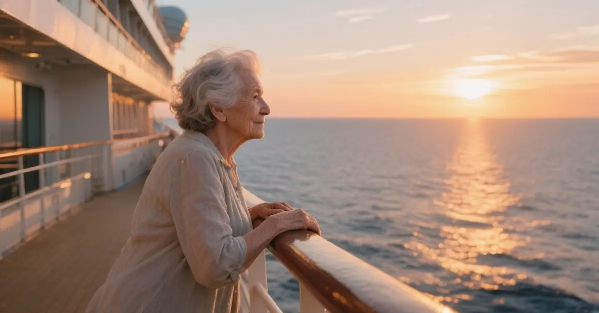 A 77 anni lascia la casa di cura per vivere 15 anni su una nave da crociera