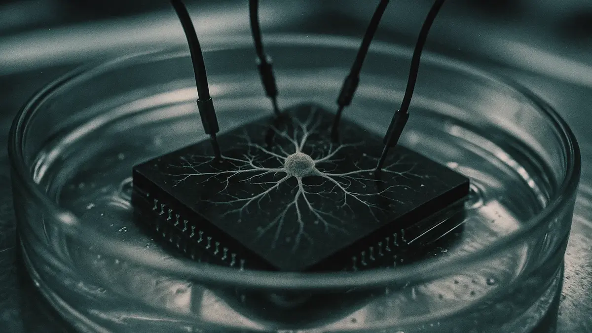 Chip con neuroni umani coltivati in laboratorio per computer biologico