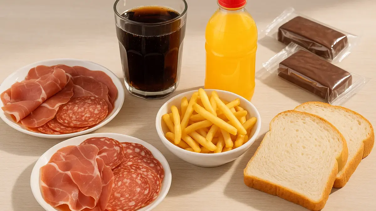 Composizione di alimenti da evitare dopo i 40 anni