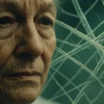 Donna con pelle levigata e rughe sottili