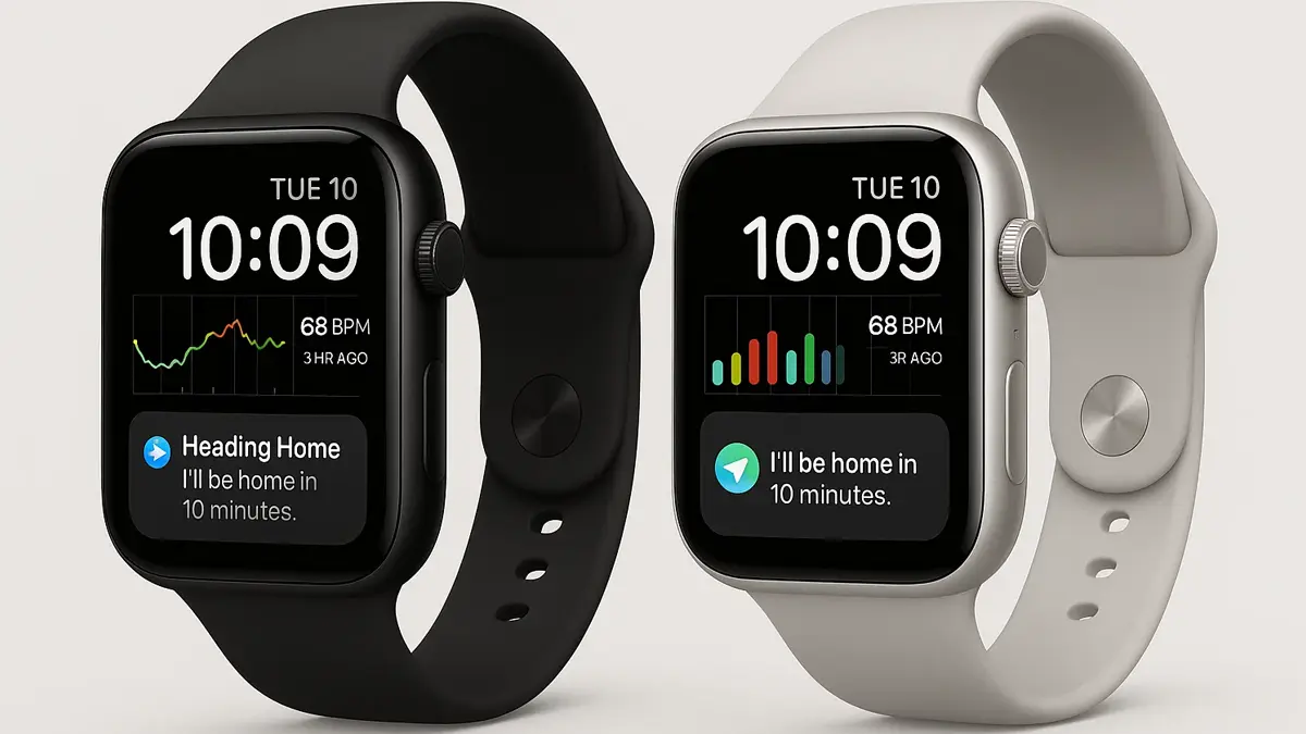 Mockup Apple Watch Series 10 con design sottile