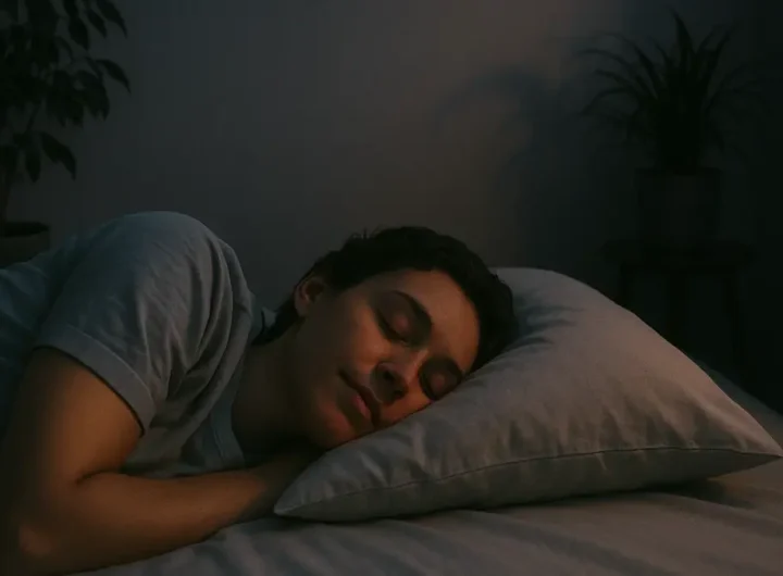 Persona che dorme serenamente grazie a rimedi naturali per il sonno