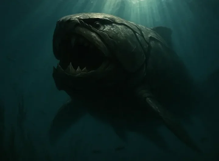Rappresentazione artistica di un Dunkleosteus