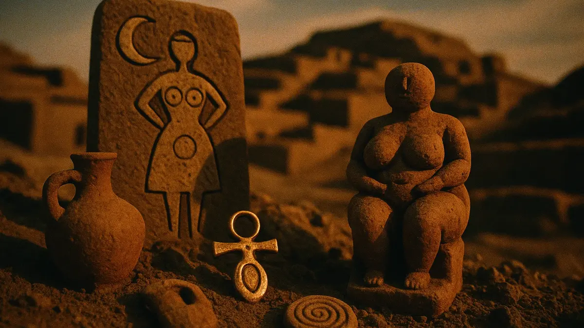 Resti archeologici di Çatalhöyük antica città neolitica in Turchia