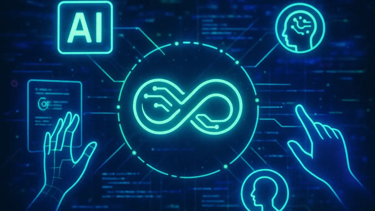 Un collage digitale che rappresenta diverse interfacce di intelligenza artificiale