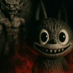 Una bambola Labubu con il suo sorriso caratteristico