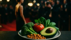 Una composizione che unisce elementi di glamour e salute