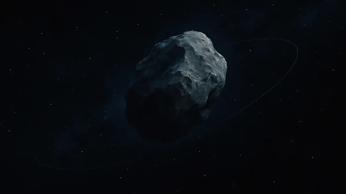 Una rappresentazione artistica di un oggetto celeste