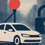 Una rappresentazione stilizzata di un'icona di Street View con un lucchetto aperto