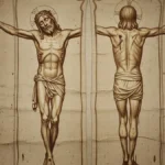 Immagine dettagliata della Sindone di Torino