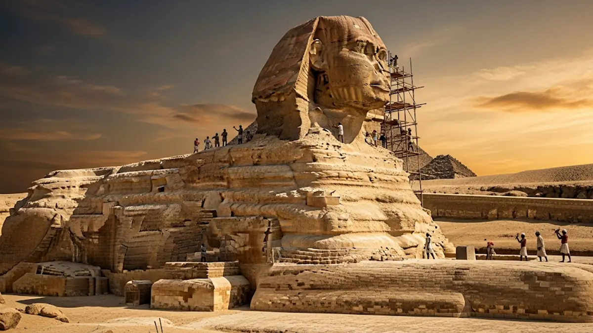 La Grande Sfinge di Giza potrebbe non essere interamente opera de uomo