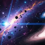 Rappresentazione artistica di un buco nero che deforma lo spaziotempo