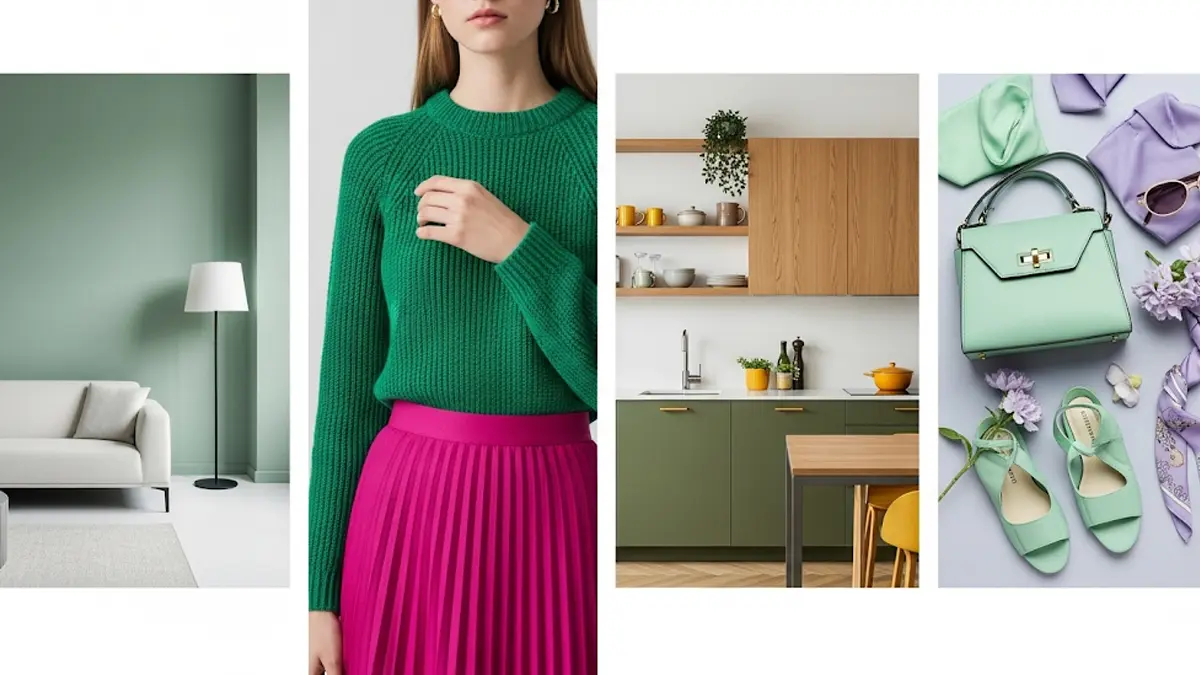 Scopri con quale colore si abbina il verde per creare armonie perfette in casa e nel tuo guardaroba