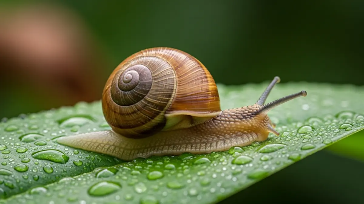Scopri la storia di Ned una rarissima lumaca con il guscio a spirale sinistra