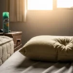 Un cuscino datato e un materasso vecchio