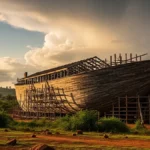 Un uomo in Ghana sta costruendo una nuova Arca di Noè