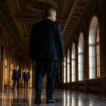 la sua caratteristica "andatura del pistolero"