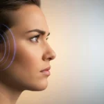 una persona di profilo con un espressione interrogativa