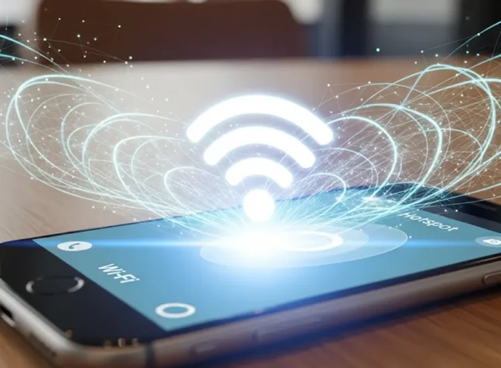 una rete Wi-Fi creata da uno smartphone
